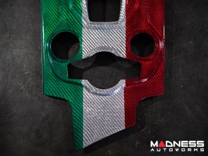 Alfa Romeo Giulia One Piece Complete Console Trim Kit - Carbon Fiber - Pre '20 - Italian Theme - Feroce Carbon